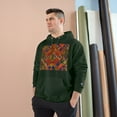 thumbnail image 3 of Champion Hoodie, Eco Hooded Sweatshirt - Kente cloth design, MABANA21 tee., 3 of 4