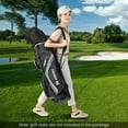 thumbnail image 3 of Costway Lightweight Golf Cart Bag with 14 Way Top Dividers 9 Pockets Rain Hood Cooler Bag Grey, 3 of 10