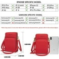 thumbnail image 4 of Bolso cruzado ligero para teléfono para mujer, bolso de hombro pequeño, cartera para teléfono móvil, monederos y bolsos de mano con 14 ranuras para tarjetas de crédito Zhivalor HMHZ850-9, 4 of 6