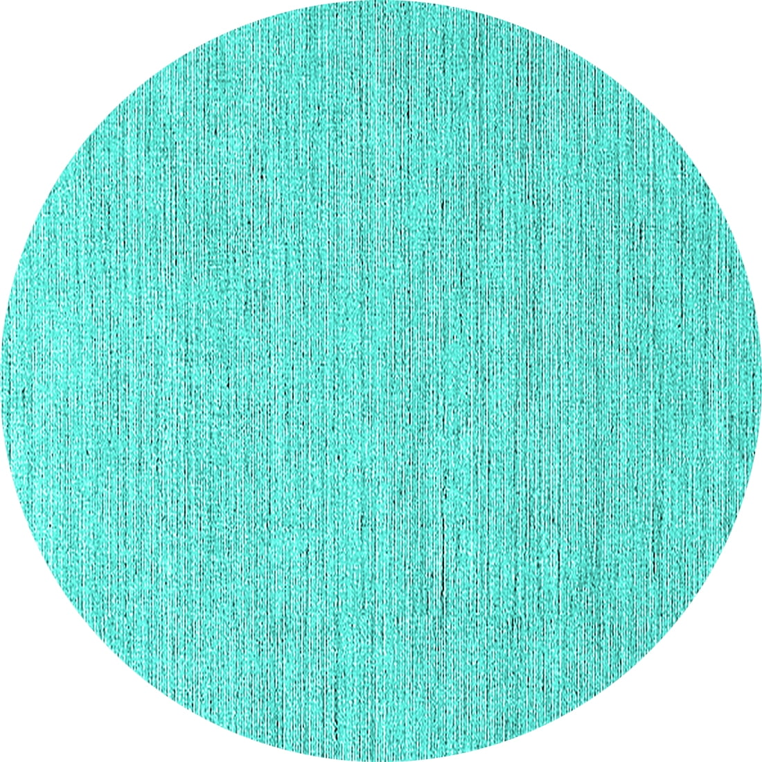 Ahgly Company Indoor Round Solid Turquoise Blue Modern Area Rugs, 8 ...
