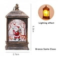 thumbnail image 6 of Christmas Candle Lantern Flat Wind Lantern Candlestick Lamp Old Man Snowman Elk Night Light Xmas Hanging Pendant, 6 of 6