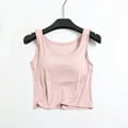 thumbnail image 2 of Timegard Womens Tank Tops with Built in Bra Camis Scoop Neck Sleeveless Crop Top Comfy Summer Homerwear, 2 of 3