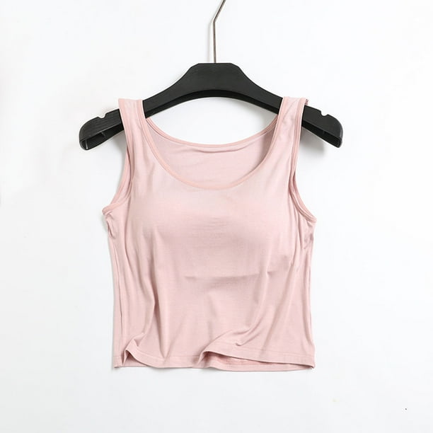 Camisola de manga corta para mujer con almohadilla para el pecho, sin aros de acero, ropa interior para yoga, pijamas deportivos, pijamas para mujer
