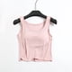 thumbnail image 1 of Camisola de manga corta para mujer con almohadilla para el pecho, sin aros de acero, ropa interior para yoga, pijamas deportivos, pijamas para mujer, 1 of 3