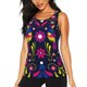 thumbnail image 1 of Fotbe Colorful Mexican Blusas Sin Mangas para Mujer – Estilo Casual, Corte Suelto, Slim-Fit, Cuello Redondo Deportivo, Tops de Verano para Gimnasio y Yoga-X-Large, 1 of 7