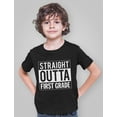 thumbnail image 3 of Tstars Boys Unisex Graduation T Shirts for Kids Straight Outta 1st Grade Shirt First Grade Graduation Funny Graduation Shirts Youth Kids T Shirt, 3 of 6