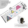 thumbnail image 5 of Yayeee Runner Rug for Bedroom 2'x6' Machine Washable Hallway Non Slip Mat, Pink Simple Shapes, 5 of 8