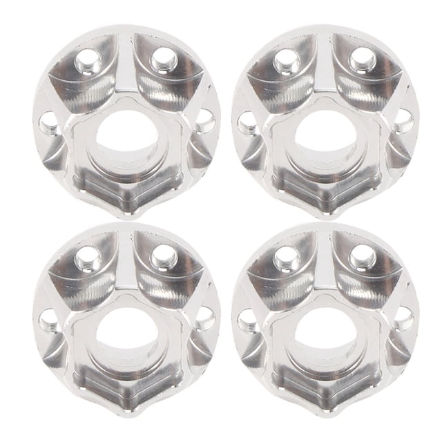 Cubo hexagonal de rueda cubo hexagonal de rueda rc 1/10 cubo hexagonal de rueda cubo hexagonal de rueda de coche rc 4 Uds 19 pulgadas aleación de aluminio rueda plateada cubo ANGGREK Otros
