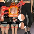 thumbnail image 3 of Lilvigor Women Sauna Sweat Pants Training Leggings Gym Fitness Exercise Capri Pants Workout Hot Thermo Body Shaper, 3 of 6