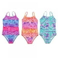 thumbnail image 2 of XBASW 3-14 Years Girls One Piece Swimsuits for Baby Kids Girls Halter Bikini Bathing Suit Upf 50+ Printed Beach Swimwear, 2 of 6