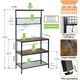 thumbnail image 3 of Mueble de cocina con almacenamiento de 3 capas Gabinet organizador de almacenamiento, Marrón FurnitureR hogar, 3 of 7