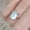 14k Black Gold Finish, variant on Emerald cut Aquamarine Engagement solitaire ring in 925 Sterling Silver - Wedding Ring For Her