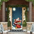 thumbnail image 6 of TanSiDing 2pcs Festive Christmas Door Curtain with Santa Claus Design, Durable Polyester Fabric for Holiday Wall and Party Decoration 35*71in, 6 of 6