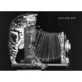 thumbnail image 2 of Frontline 24x19 White Modern Wood Framed Museum Art Print Titled - Cat and Camera, 2 of 4