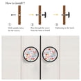 thumbnail image 4 of 4 Pcs Flamingo Knobs for Kitchen Cabinet Cupboard Dresser Bookcase Drawer Pulls Handles Round Home Decor, 4 of 5
