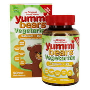Hero Nutritionals Products - Yummi Bears Children's Vegetarian Calcium + Vitamin D3 - 90 Gummies