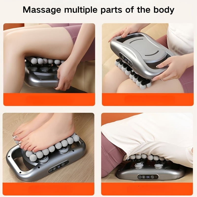 42-Head USB Charging Massage Gun, 9 Modes & 9 Speeds, Ergonomic Design for Neck, Back and Leg Muscle Relief, Portable Massager for Fitness Enthusiasts and Gifting
