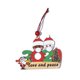 thumbnail image 2 of Xihbxyly Adorno Navideño Personalizado, Colgante de Madera con Máscara de Muñeco de Nieve, Diseño Colorido y Brillante, Ideal para Árbol de Navidad, Regalo Familiar, 7 X 10 Cm, Edición 2020, 2 of 2