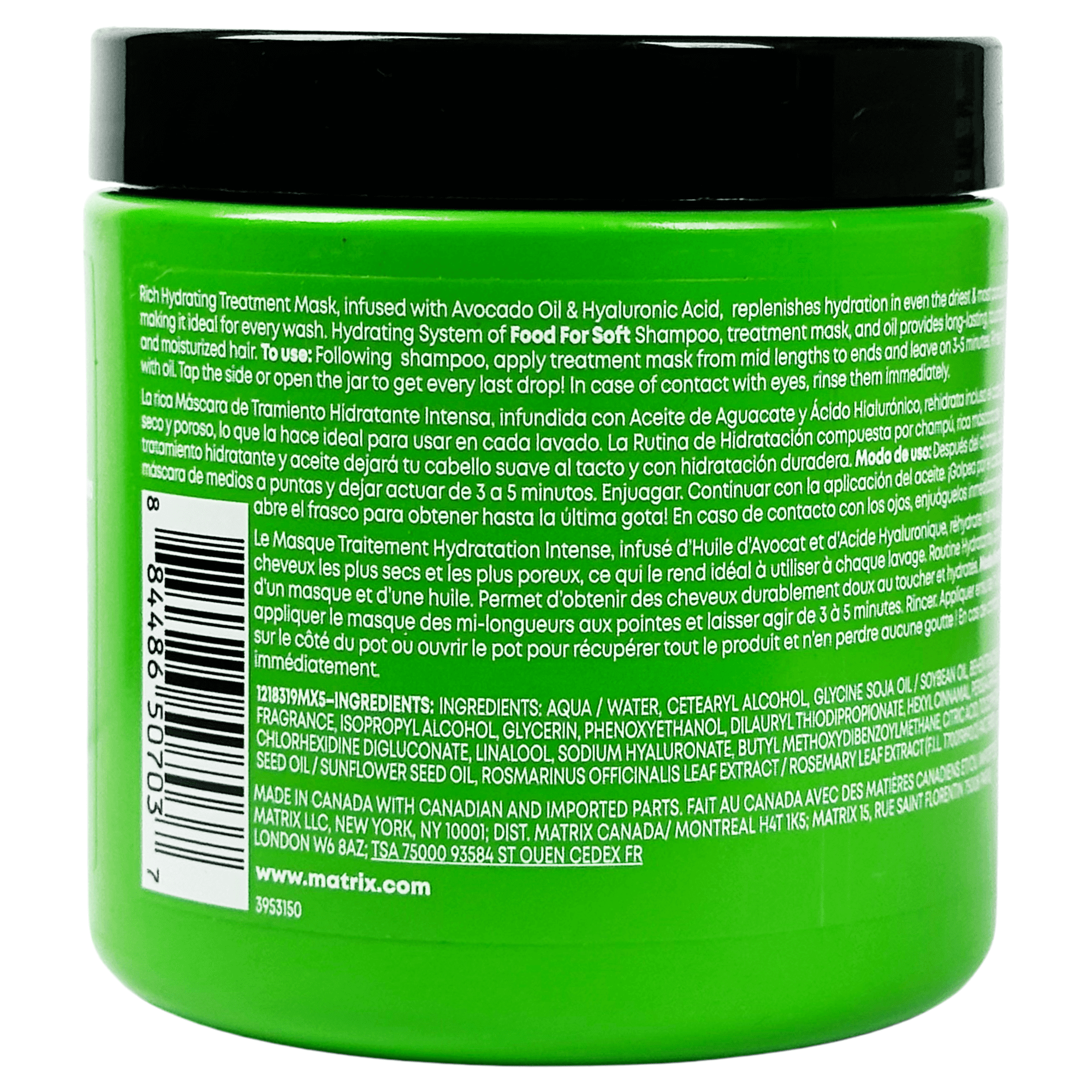 Matrix FOOD FOR SOFT Rich Hydrating Treatment Mask 16.9 oz / 500 ml