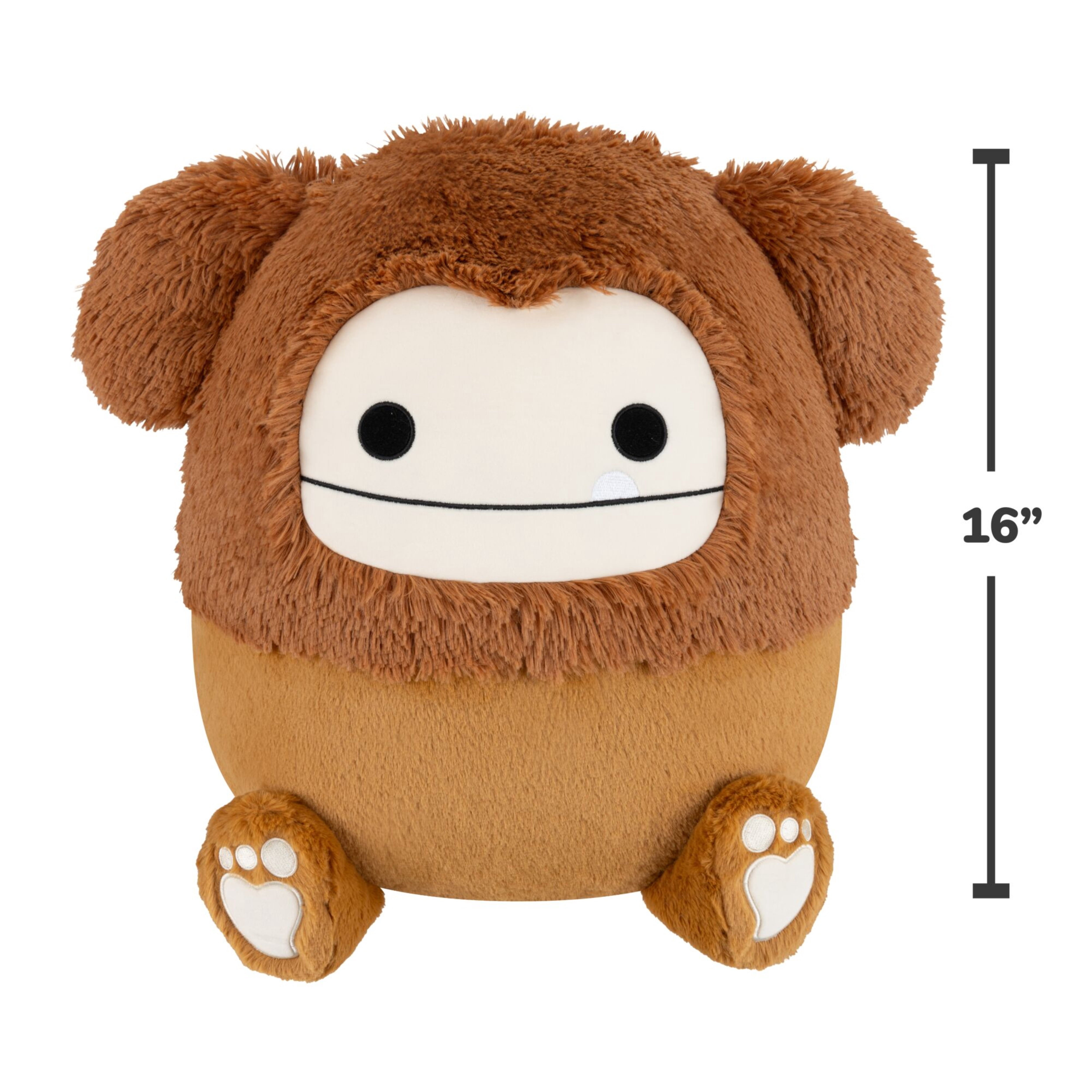 Squishmallows FuzzAMallow Official 16 inch Benny the Brown Bigfoot - Child's Ultra Soft Plush Toy