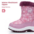 thumbnail image 5 of Apakowa Kids Boys Girls Snow Boots Waterproof Warm Winter Boots Slip Resistant (Toddler/Little Kid), 5 of 7