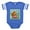 Royal Blue, variant on CafePress - Butterfly 6 - Cute Infant Baby Football Bodysuit