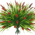 thumbnail image 1 of LCXmlly Fake Plant Realistic Looking Vibrant Color Non Withering Simulation Lavender Fake Plants Easy Maintenance Artificial Greenery Plants 6Pcs, 1 of 9