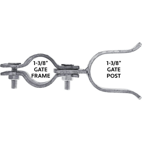 Jake Sales Brand - 1-3/8” x 1-3/8” - Chain Link Fork Latch - Galvanized - Each