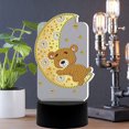 thumbnail image 1 of Cuadros Decorativos DIY diamante pintura LED luz Luna oso bordado noche lámpara costura conjunto Ndcxsfigh  Nuevos Originales, 1 of 8