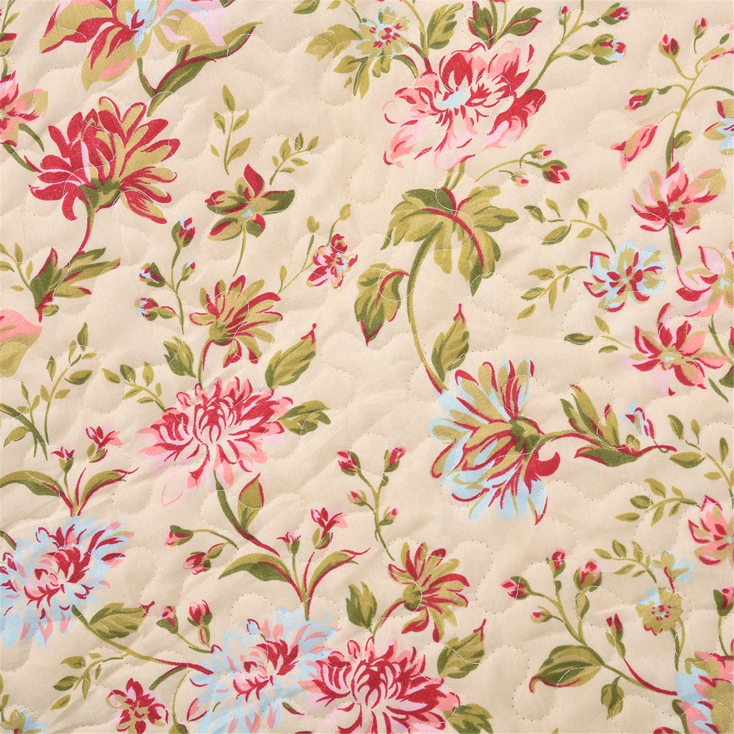 JML 3 Piece Quilt Set Queen Size 88"x92",Lightweight Printed Microfiber Bedspread Coverlet
