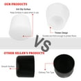 thumbnail image 5 of Uxcell 3/8" Furniture Leg Cap End Tip Cover  Avoid Scratch Rubber White 8 pcs, 5 of 7
