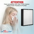 thumbnail image 2 of LifeSupplyUSA True HEPA Filter Replacement Compatible with Alen TF50-Carbon HEPA-Fresh Paralda Air Purifier (5-Pack), 2 of 5
