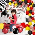 thumbnail image 6 of YANSION Boys' Birthday Party Decorations Race Cars Party Decorations, Race Car Birthday Decorations Cars Party Supplies, Racing Car Balloon Garland kit, 6 of 8