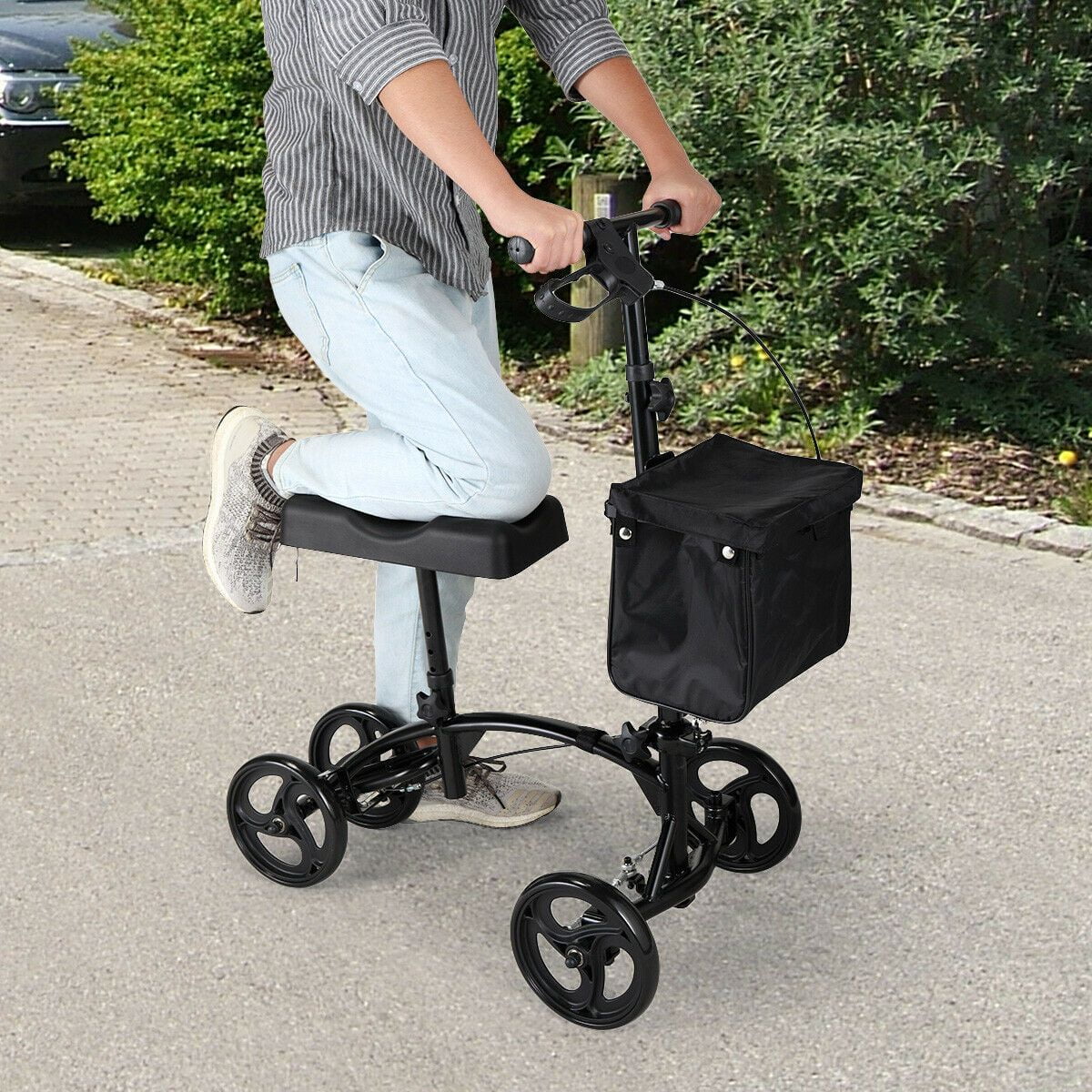 Mobility Scooter Knee Walker Roller Foldable Soft Pad Brake A1 