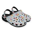 thumbnail image 2 of Medical Theme Black Sole Clog Shoes, 2 of 6