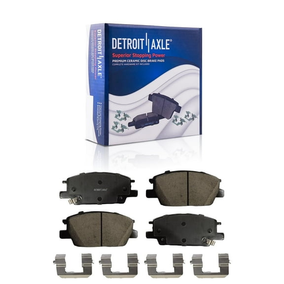 Detroit Axle - Front Ceramic Brake Pads for 16-21 Chevrolet Malibu 18-20 Equinox Gmc Terrain Buick Regal Sportback Regal Tourx 17-19 Lacrosse