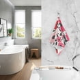 thumbnail image 2 of Yayeee 100% Cotton Hand Towels for Bathroom 16" x 28" Soft Absorbent Kitchen Towel, Pink and Red Flowers, 2 of 7