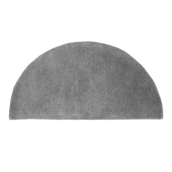 Achla H-41 44 x 22 in. Minuteman Hearth Half Round Rug - Dove Gray