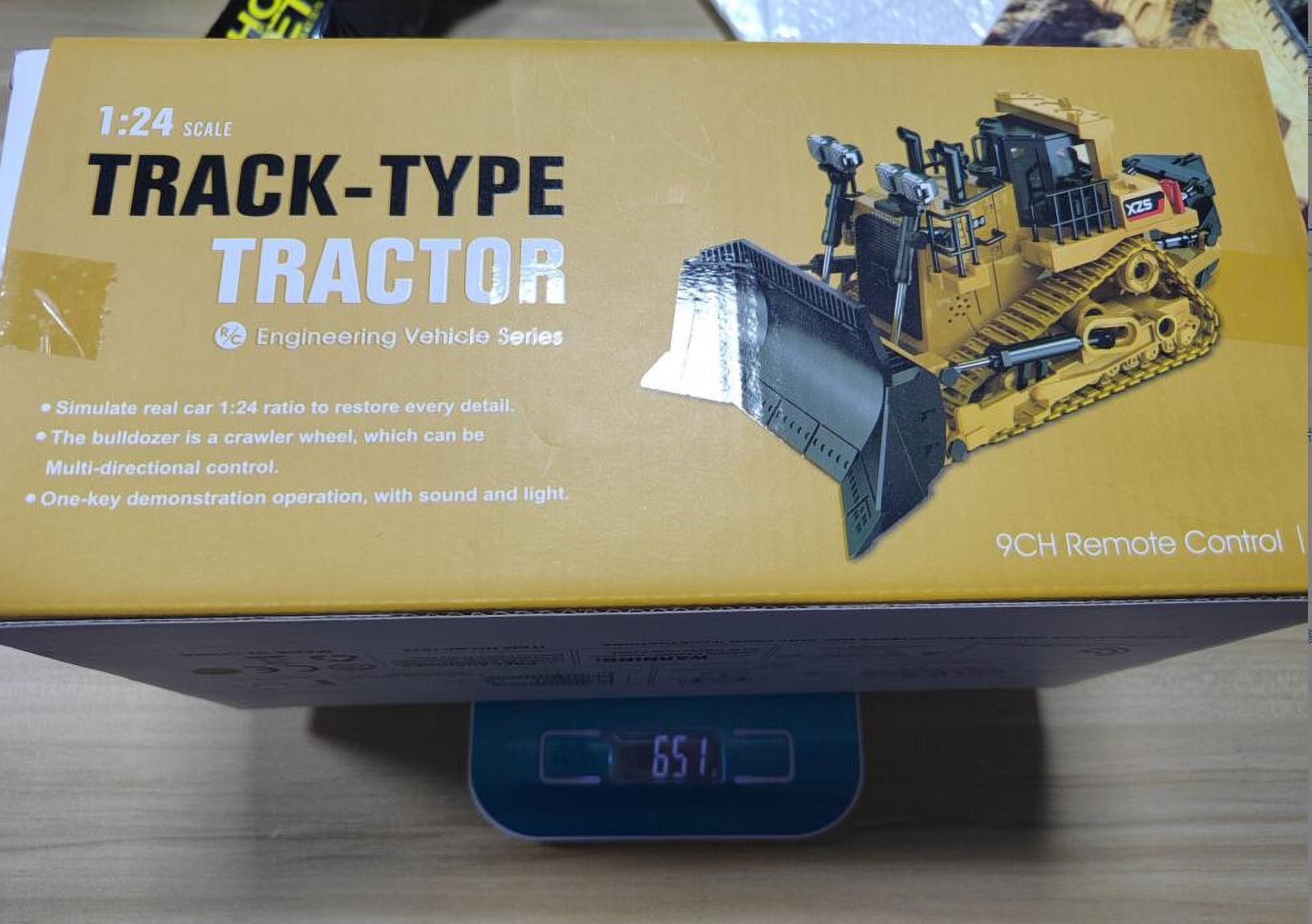 GARENAS Remote Control Truck Bulldozer Cater Pillar Remote Control Car Excavator Toy Alloy