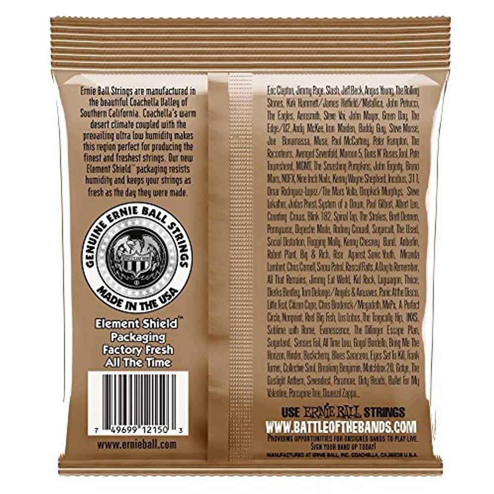 3 PACK Ernie Ball P02150 Earthwood Extra Light Phosphor Bronze Acoustic String Set, .010 - .050