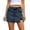 Grey, variant on Women's High Waisted Denim Skort Casual Stretch Side Split Summer Skirt Shorts