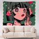 thumbnail image 1 of Tapiz de anime con forma de corazón y ojos de niña, bonita estética, 100 x 150 cm, 1 of 1