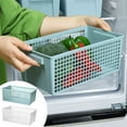 thumbnail image 1 of Large Storage Basket, Hollow Rectangular Plastic Box, Stackable Multiple Use, Home Office Storage, Snack Storage, Kitchen Storage, Organizational Container, 1 of 7