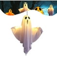 thumbnail image 4 of 8pcs Ghost Halloween Decorations Outdoo,Halloween Decor Scary Hanging Lighted Ghost for Front Door Porch Yard Tree Halloween Hanging Decorations Outdoor B, 4 of 6