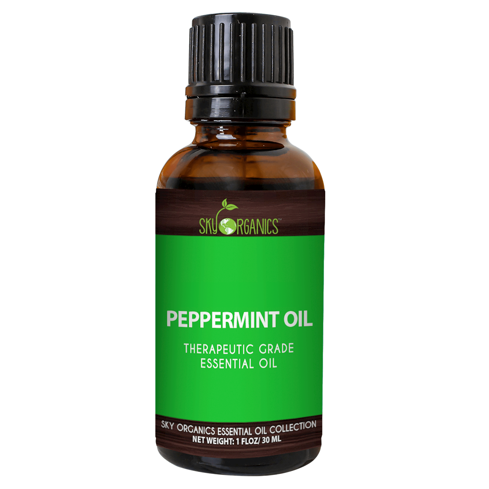 Sky Organics Peppermint Essential Oil for Aromatherapy & DIY, 1 fl. Oz