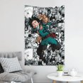 thumbnail image 3 of My Hero Academia Tapestry, Anime Wall Poster Art, Wall Tapestry For Bedroom Living Room Dorm Room, Wall Hanging For Festival Party Events Background Photography Backdrop, 60x40 Inch, 3 of 9