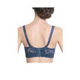 thumbnail image 2 of INSPIRE CHIC Women Full Cup Bras Breathable Comfort Floral Lace Full Coverage Non Padded Underwired Bra 40/90 Fit 38B/C Navy Blue, 2 of 6