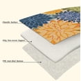 thumbnail image 5 of Arenarug 5'x8' Tropical Floral Outdoor Rug, Washable Waterproof Chenille Carpet for Patio Deck Porch Living Room, Rainbow, 5 of 7