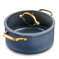 thumbnail image 2 of Thyme & Table Signature 12-Piece Cookware Set Non-Stick - Blue, 2 of 9