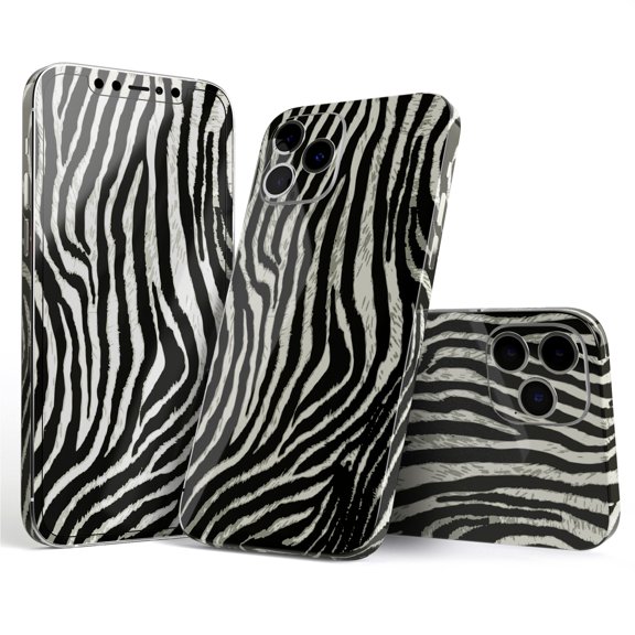 DesignSkinz Real Vector Zebra Print Full-Body Skin Decal Wrap Cover for iPhone 16